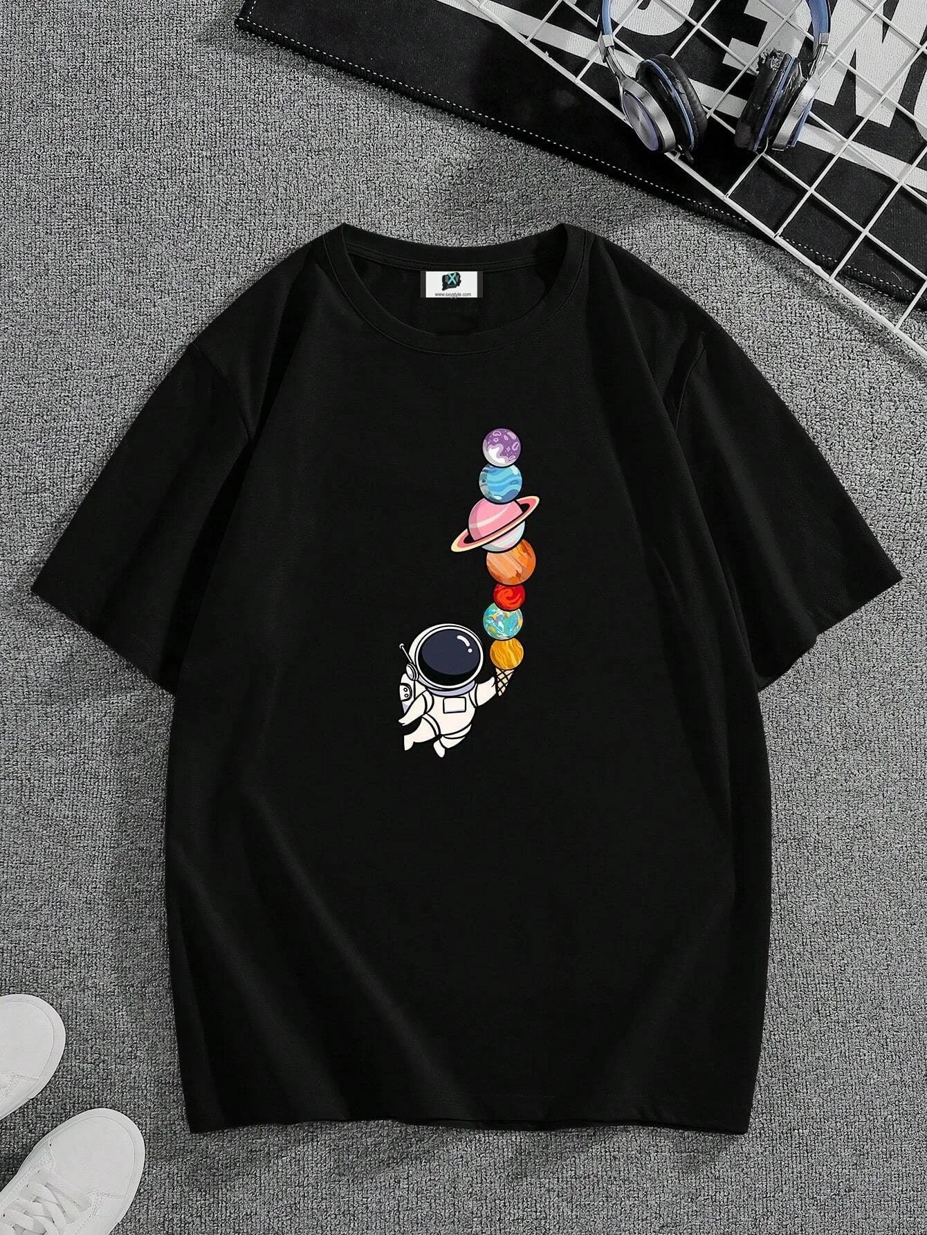 SXV 'Planet' Printed Cool Aesthetic Oversized Baggy T-shirt – SXVSTYLE