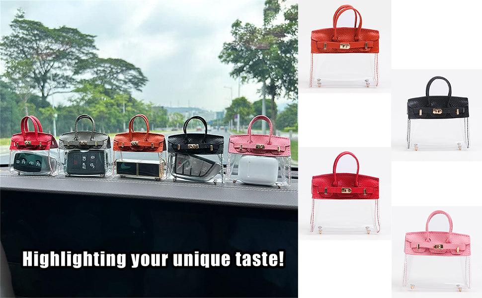 Small birkin mini cute handbag keychain charm