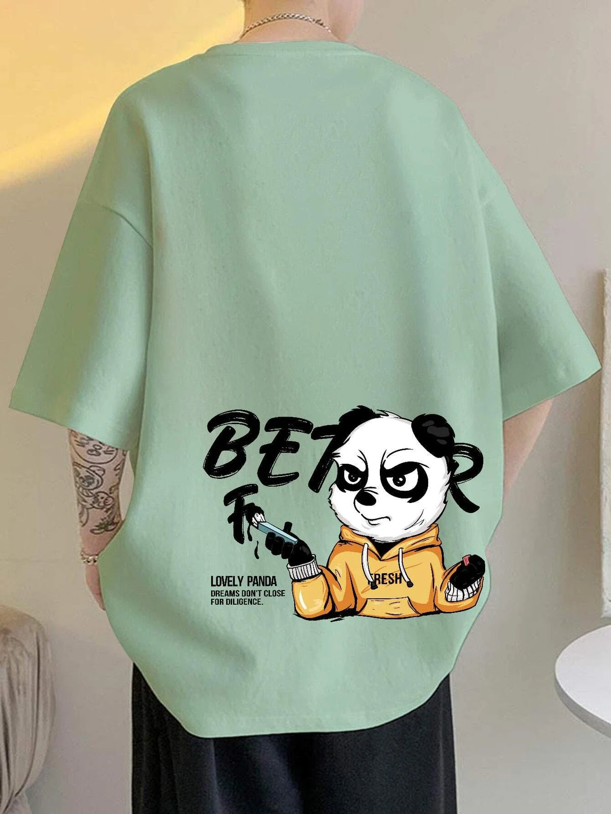 SXV 'INSOMNIA’ Printed Cool Aesthetic Oversized Baggy T-shirt