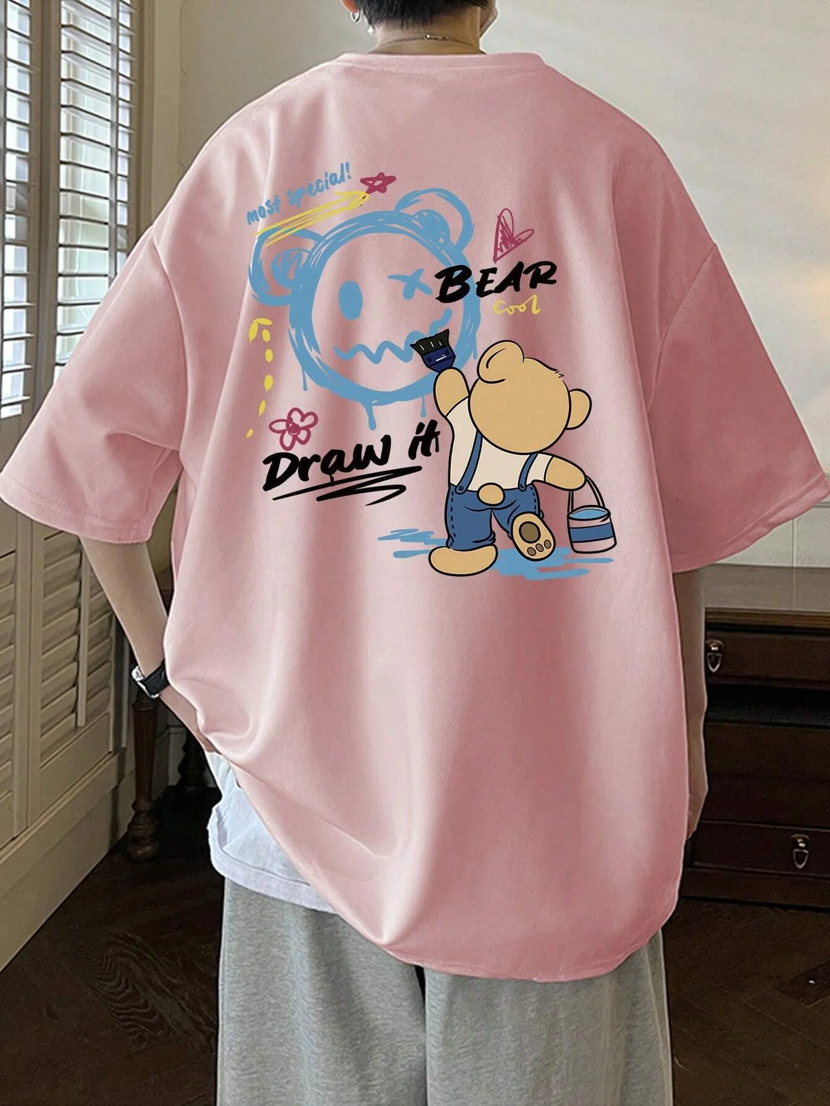 SXV 'INSOMNIA’ Printed Cool Aesthetic Oversized Baggy T-shirt