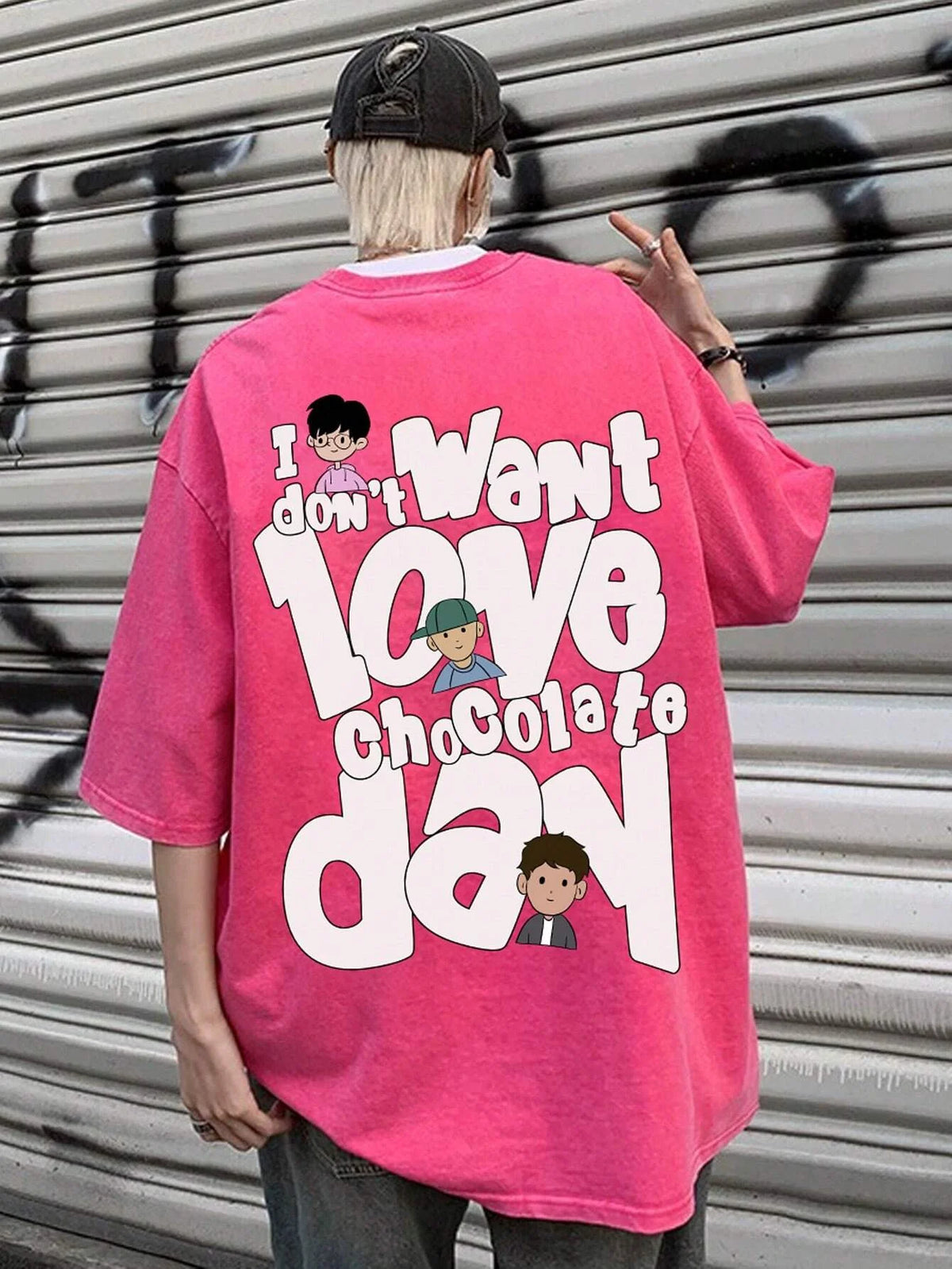 SXV 'INSOMNIA’ Printed Cool Aesthetic Oversized Baggy T-shirt