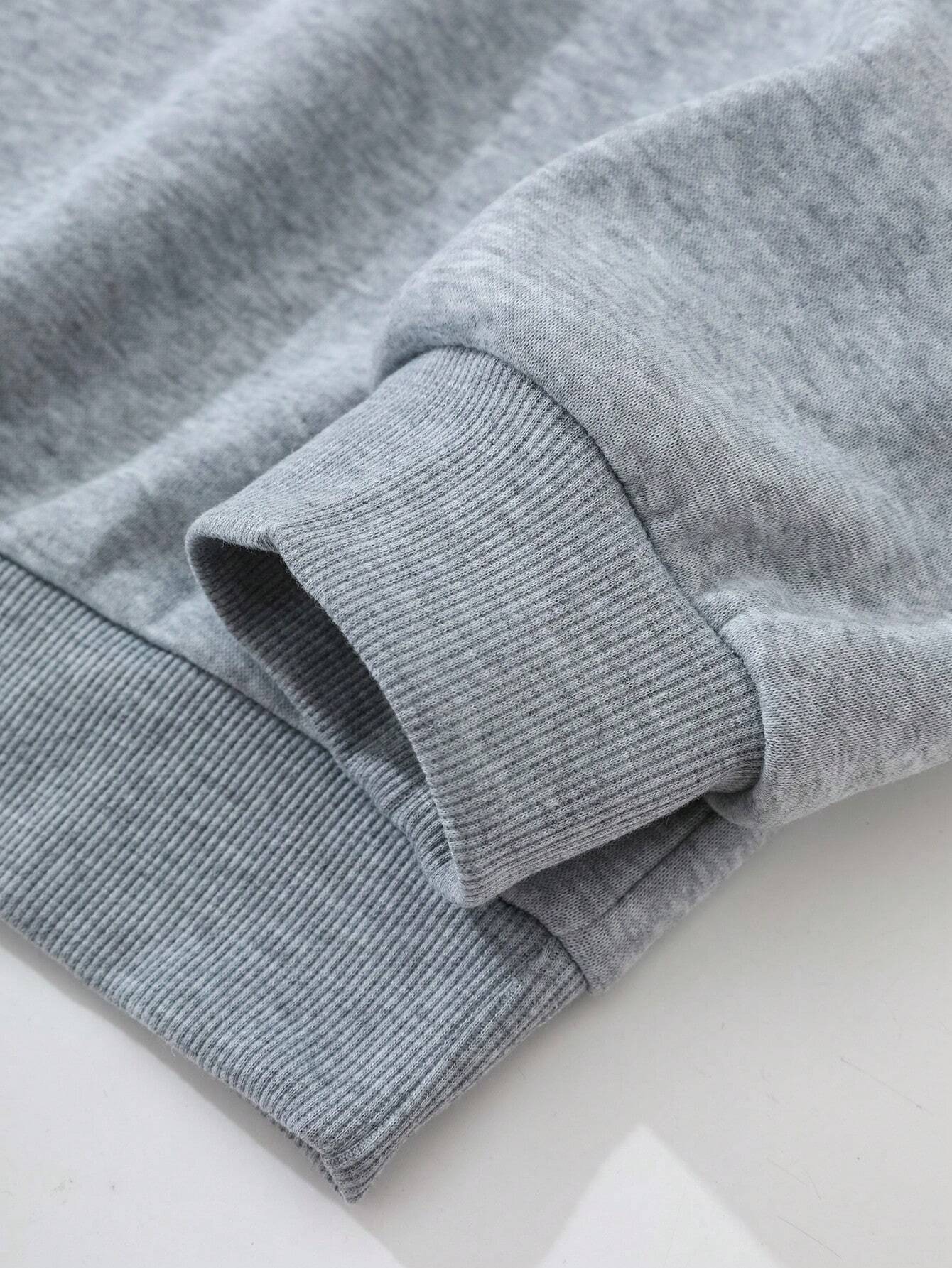 SXV Solid Thermal Lined Sweatshirt & Sweatpants