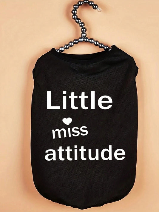 SXV little miss attitude Dog Vest T-Shirt