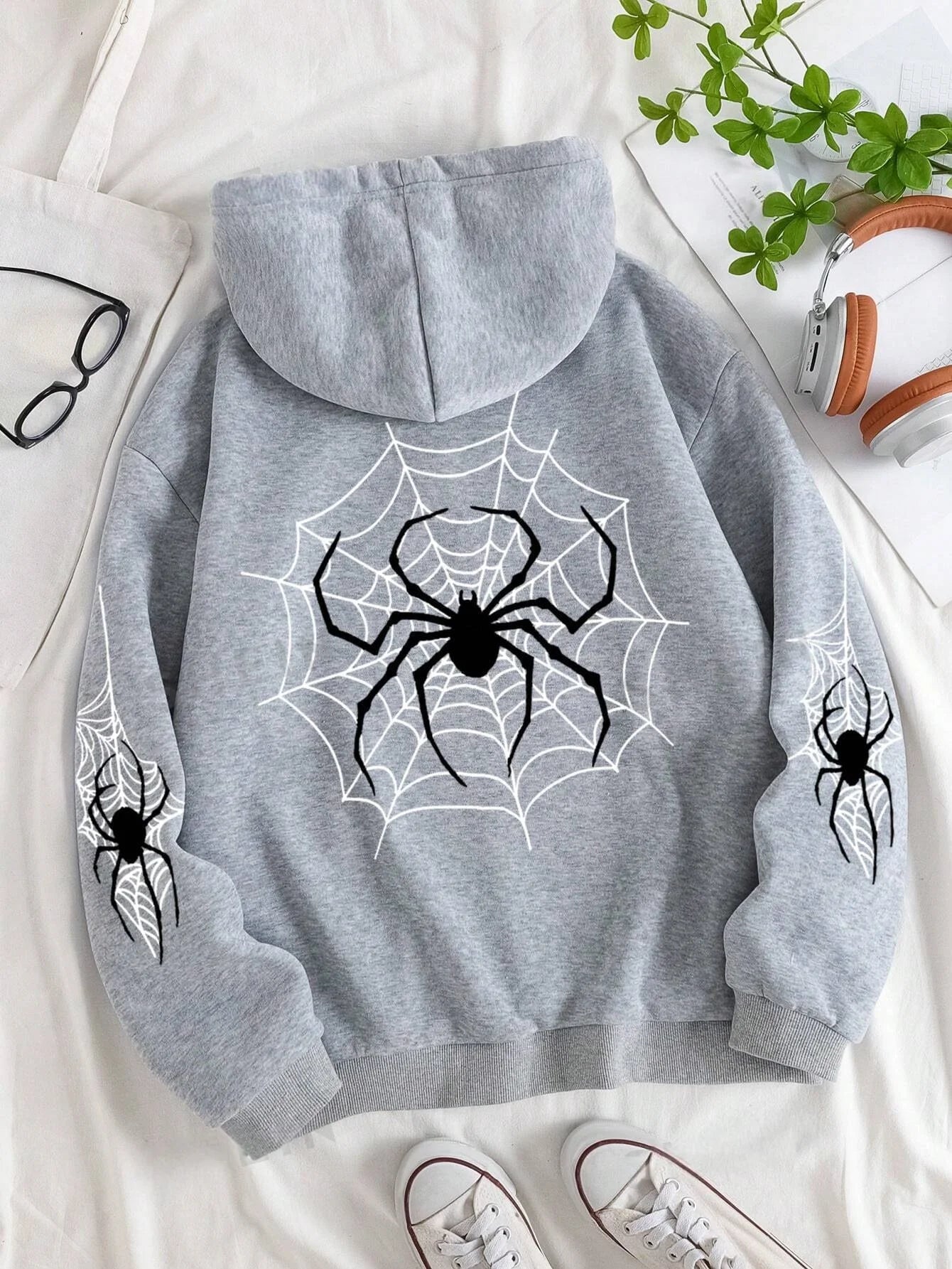 SXV 'SPIDER' Printed Cool Aesthetic Sweatshirt Hoodie – SXVSTYLE