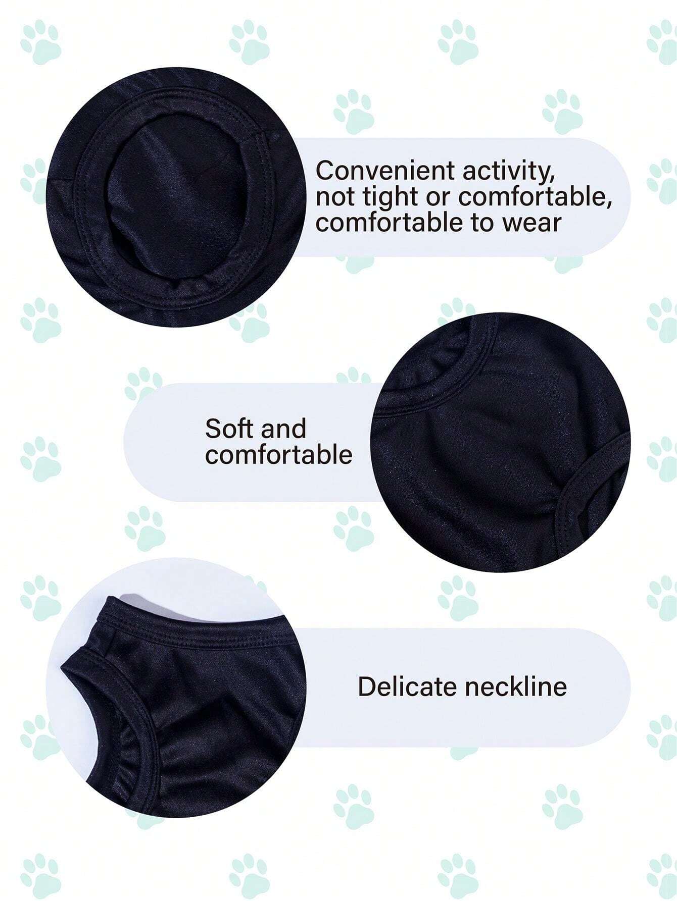 SXV 1pc I Love My Family Printed Flea-Repellent, Anti-Shedding, Heat-Insulated, Breathable Vest, Suitable For Cats And Dogs Indoor And Outdoor Use