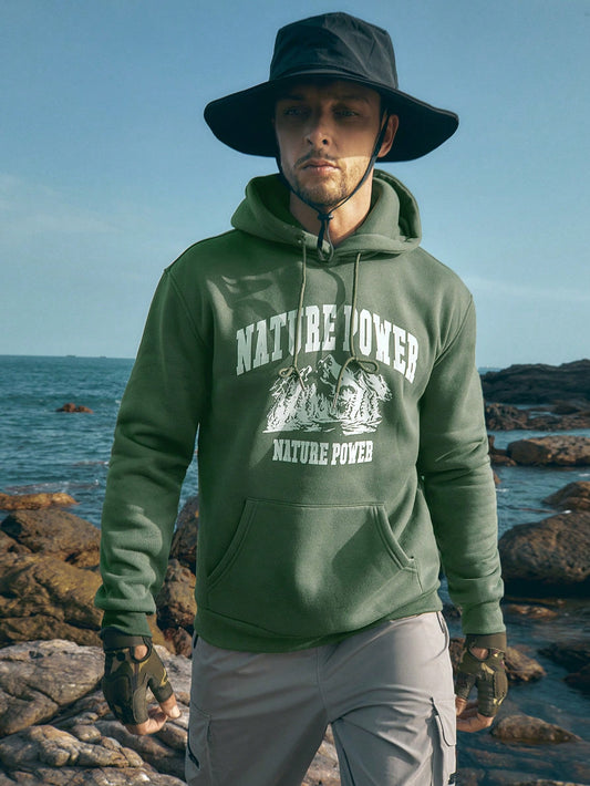 SXV 'NATURE POWER’ Printed Cool Aesthetic Sweatshirt Hoodie