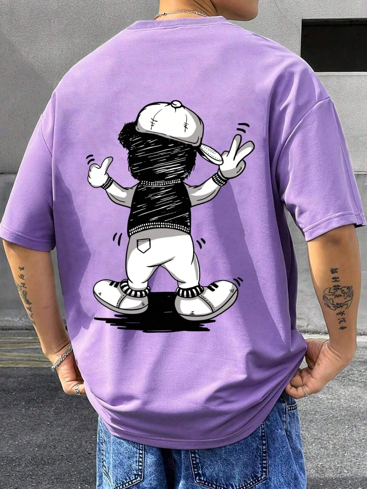 SXV 'INSOMNIA’ Printed Cool Aesthetic Oversized Baggy T-shirt