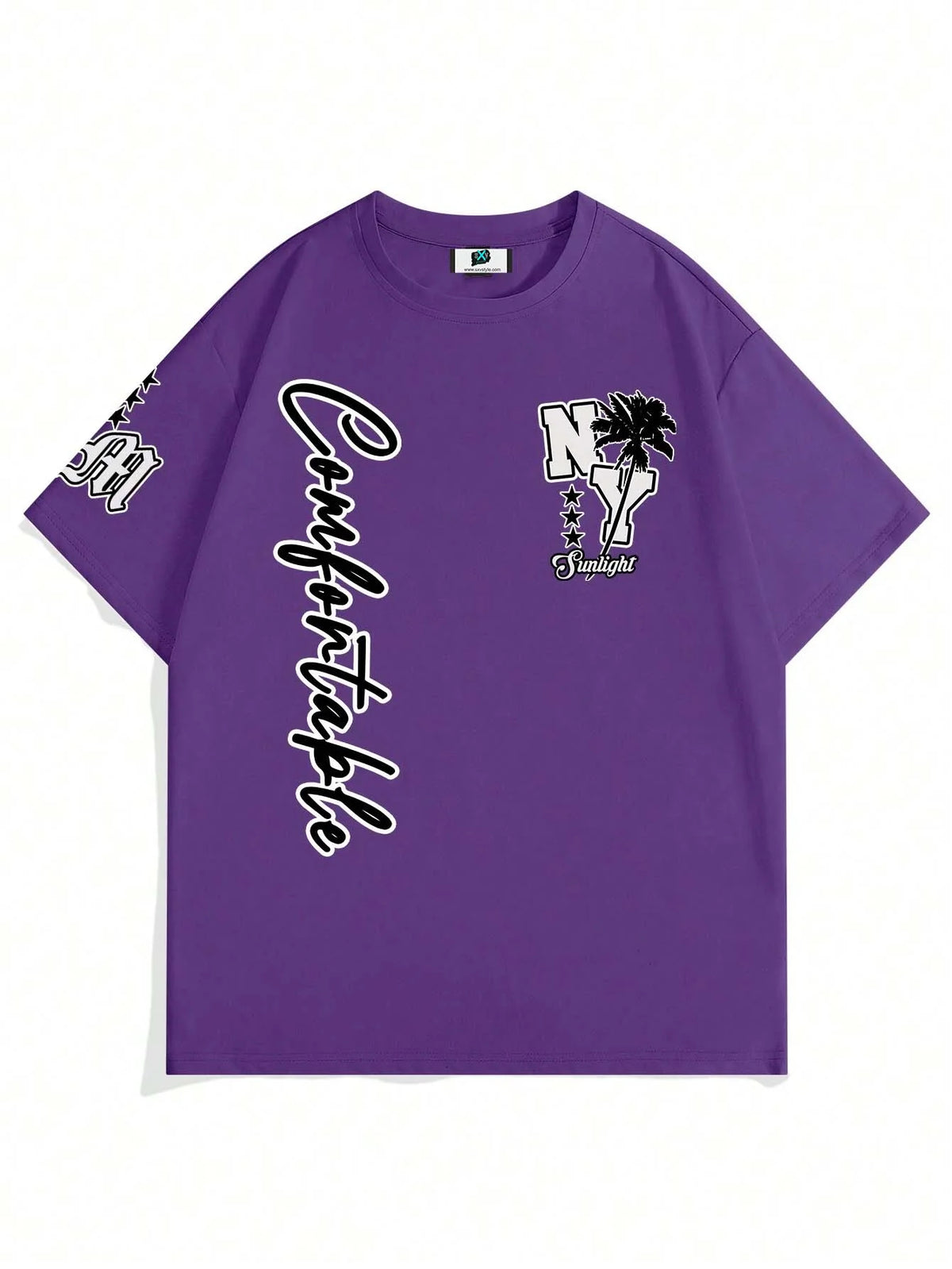 SXV 'INSOMNIA’ Printed Cool Aesthetic Oversized Baggy T-shirt
