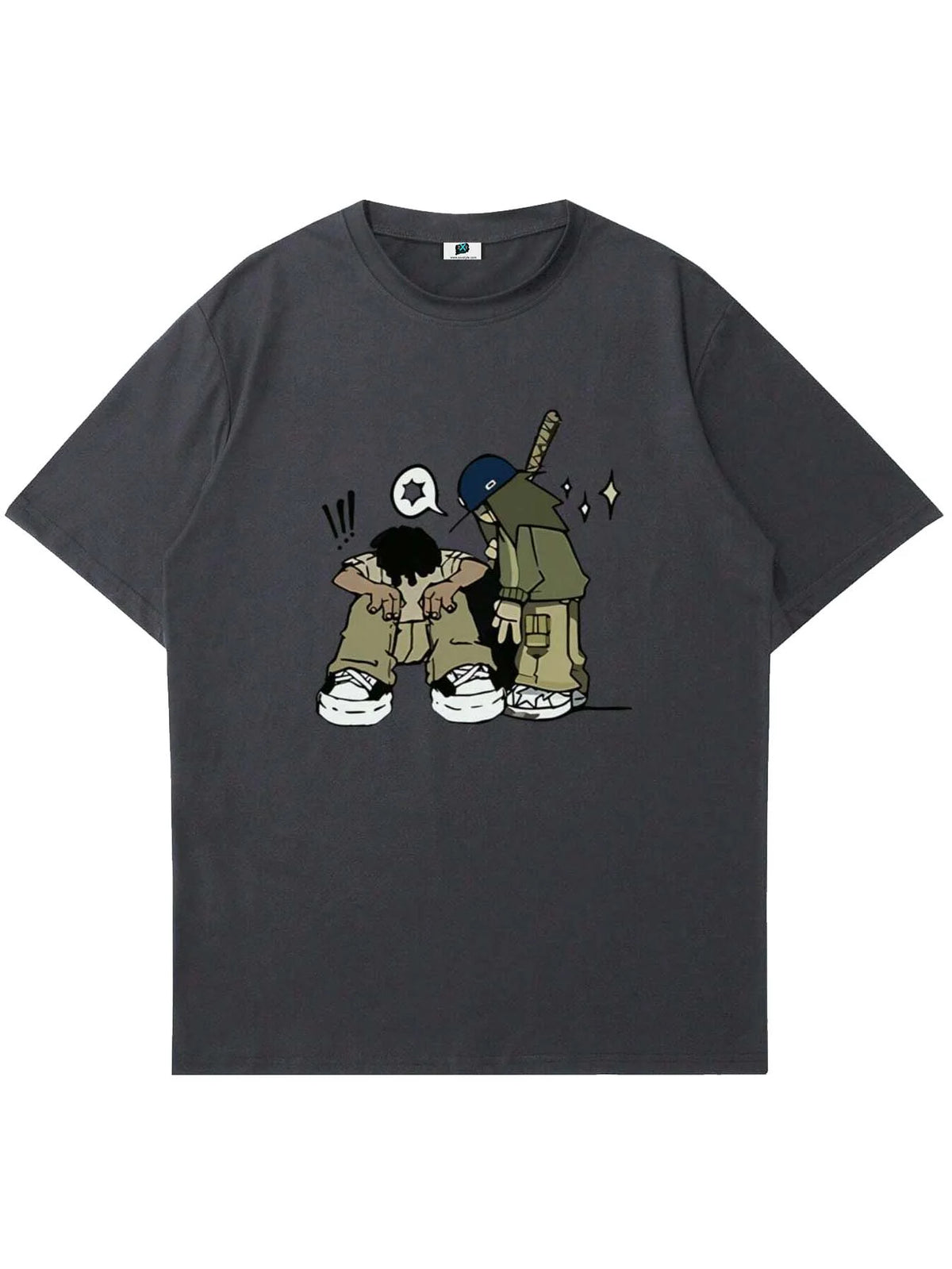 SXV 'INSOMNIA’ Printed Cool Aesthetic Oversized Baggy T-shirt