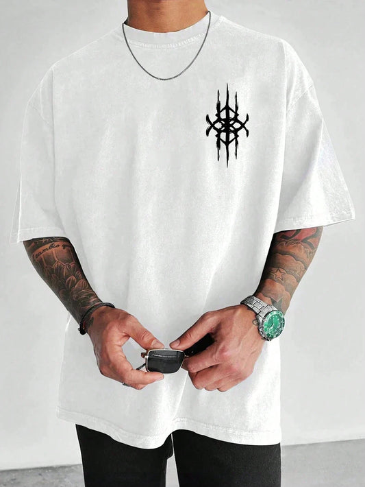 SXV 'tattoo’ Printed Cool Aesthetic Oversized Baggy T-shirt