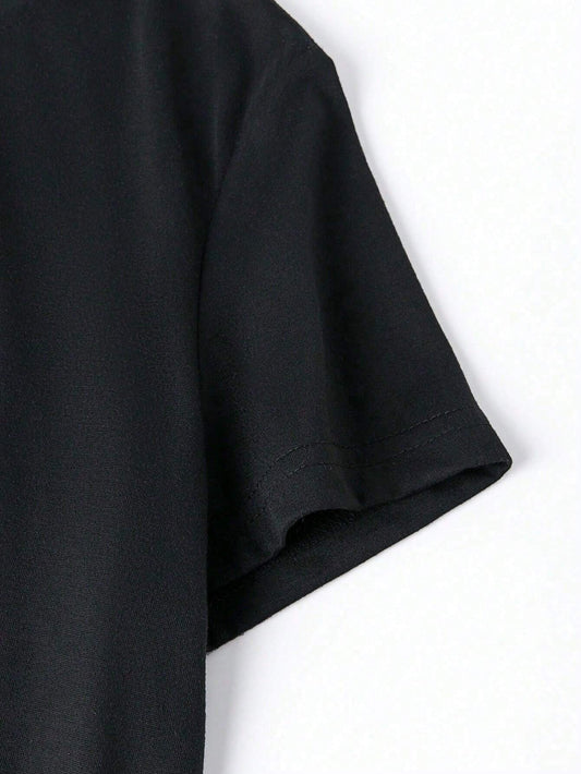 SXV Short Sleeve T-Shirt With Dog Design Graphic Tees Women Tops