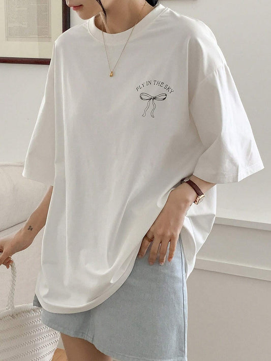 SXV 'FLY IN THE SKY’ Printed Cool Aesthetic Oversized Baggy T-shirt