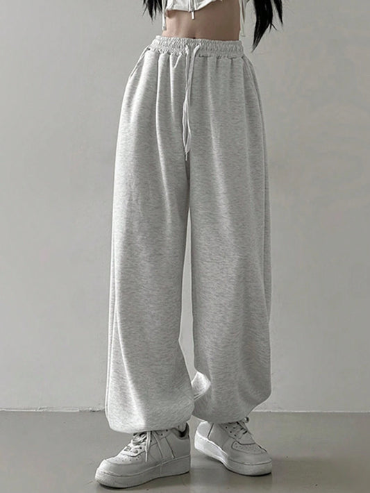 SXV Solid Drawstring Waist Sweatpants