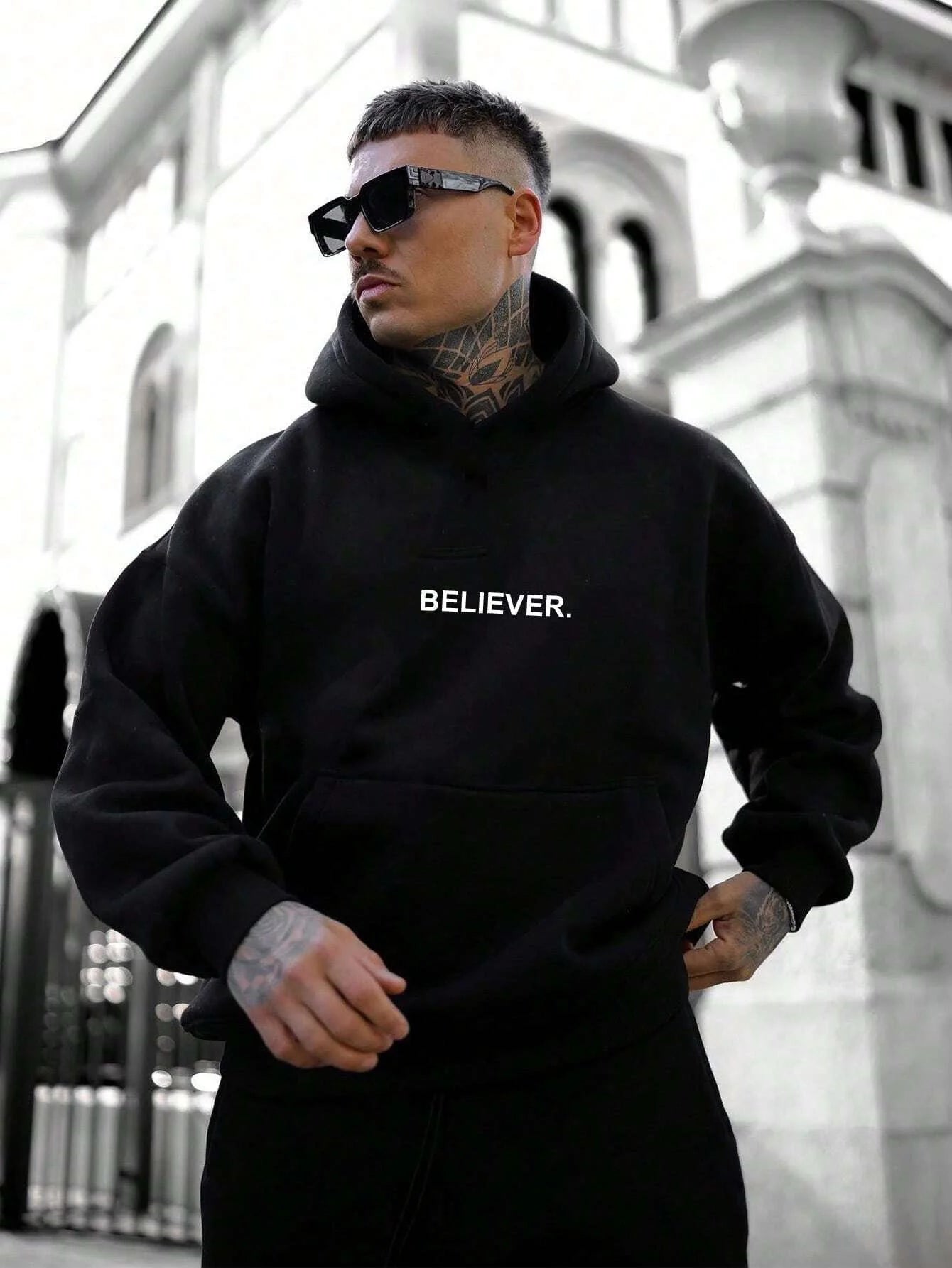 SXV 'Believer' Printed Cool Aesthetic Sweatshirt Hoodie – SXVSTYLE