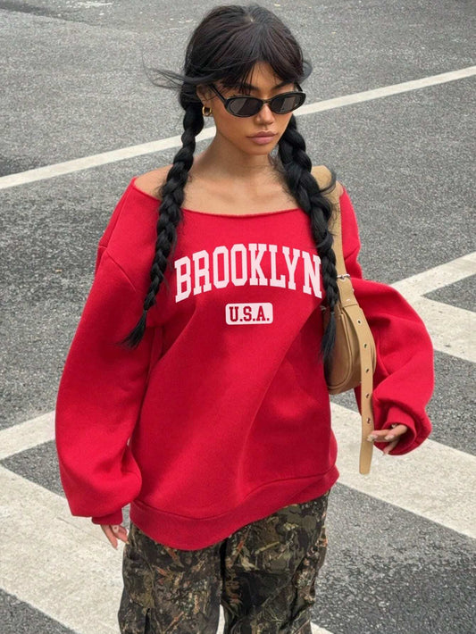 SXV Casual Sports V-Neck Long Sleeve Knitted Pink Mesh Jersey Sweatshirt With Letter & Number Print And Drop Shoulders For Ball Games