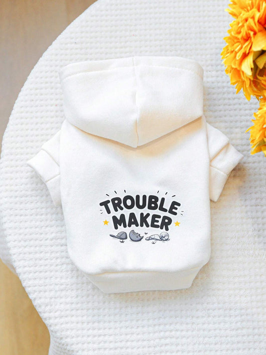 SXV 1pc Cute Two-Leg White Sweatshirt Apparel For Small