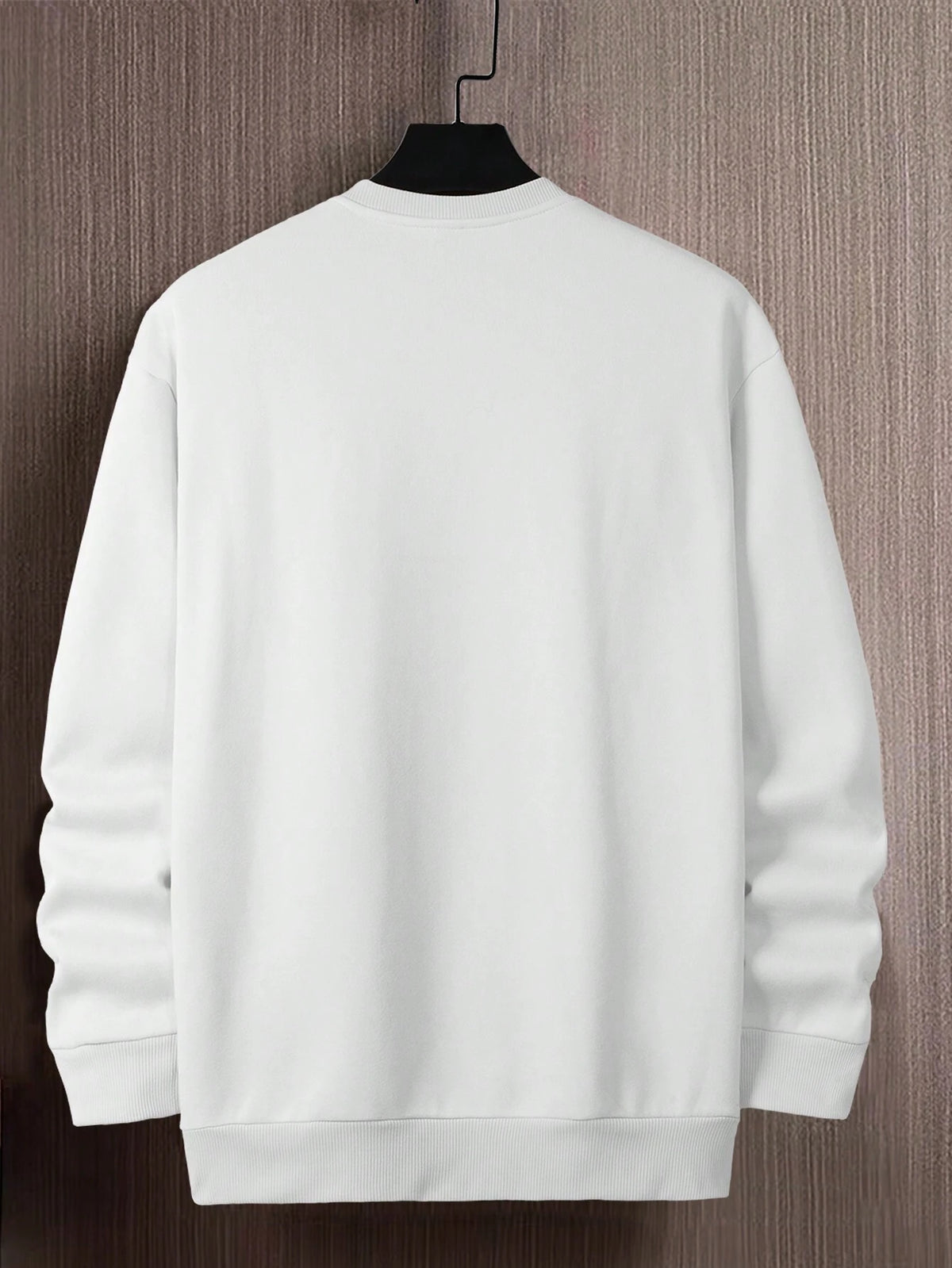 SXV Men's Letter Print Crew Neck Long Sleeve Casual Loose Fit Sweatshirt