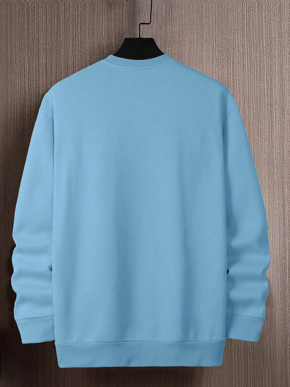 SXV Men's Letter Print Crew Neck Long Sleeve Casual Loose Fit Sweatshirt