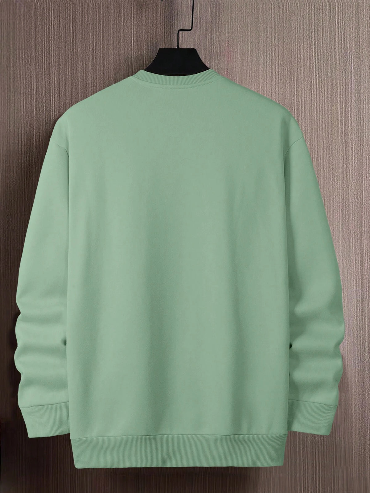 SXV Men's Letter Print Crew Neck Long Sleeve Casual Loose Fit Sweatshirt