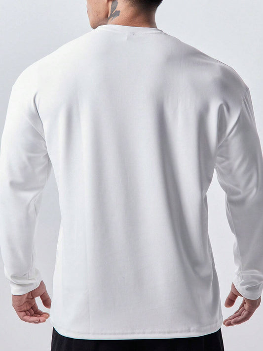 SXV Men's Spider Graphic Print Crew Neck Long Sleeve Fitness & Daily Wear T-Shirt