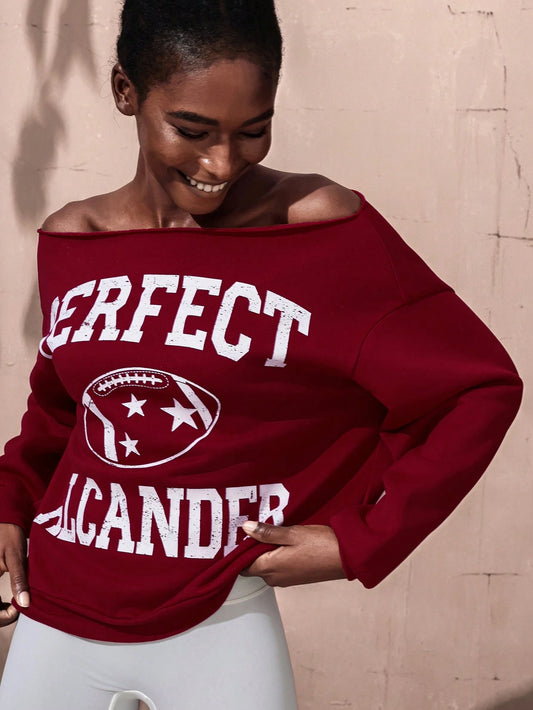 SXV perfect alcander Round Neck And Off-Shoulder Digital Print Women T-Shirts