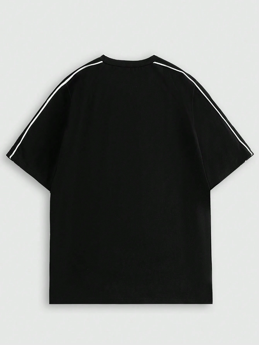 SXV style Printed colourblocked racing streetwear Oversized Baggy Cotton Y2K T-Shirt