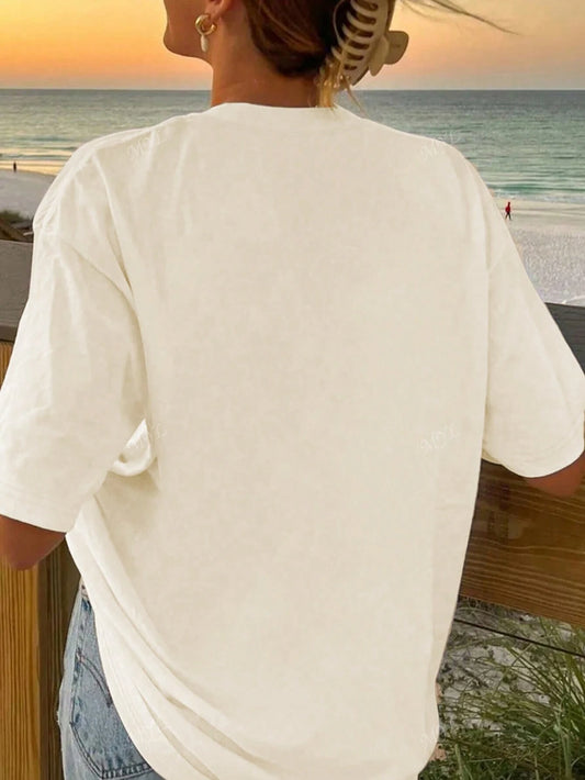 SXV 'hot dog’ Printed Cool Aesthetic Oversized Baggy T-shirt