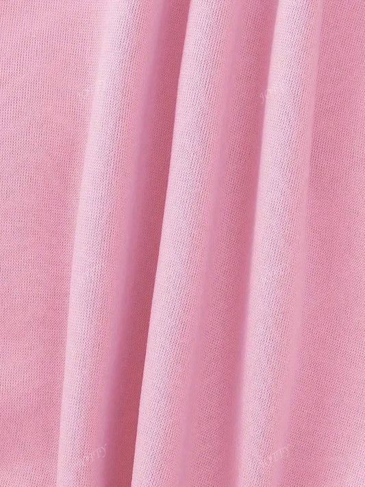 SXV I'm Just A Girl Embroidered Sweatshirt, Funny Y2K,Women's High Quality Round Neck Long Sleeve Casual Sweatshirt With Dropped Shoulders