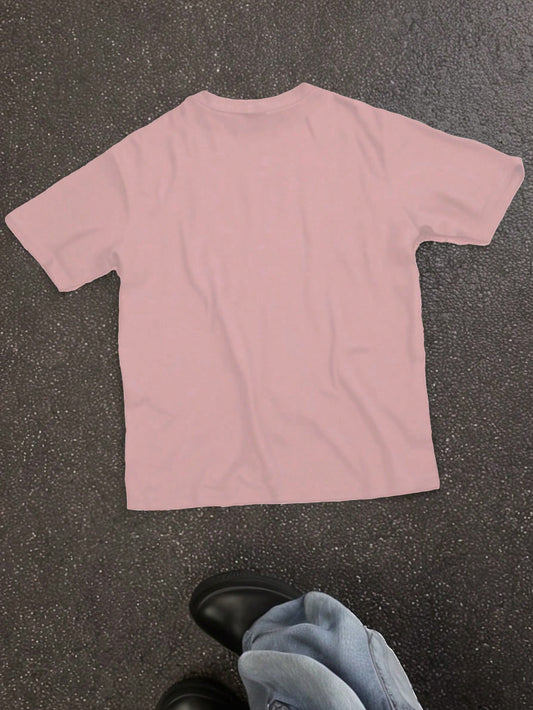 SXV jesus Casual Minimalist Round Neck Short Sleeve Loose Women T-Shirt