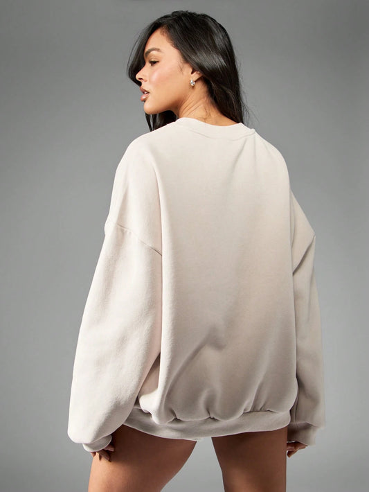 SXV Manhattan NYC Varsity Collegiate Oversized Sweatshirt Streetwear Athletic Urban Fall Winter