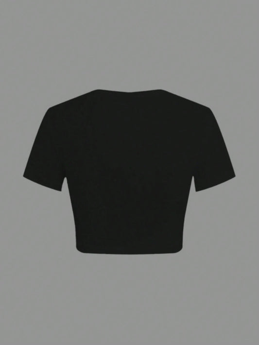 SXV LGBT Y2K Rainbow Graphic Crop T-Shirt Sounds Gay I'm In Women's Pride Tee