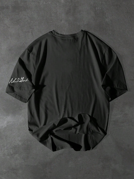 SXV 'new york 96’ Printed Cool Aesthetic Oversized Baggy T-shirt