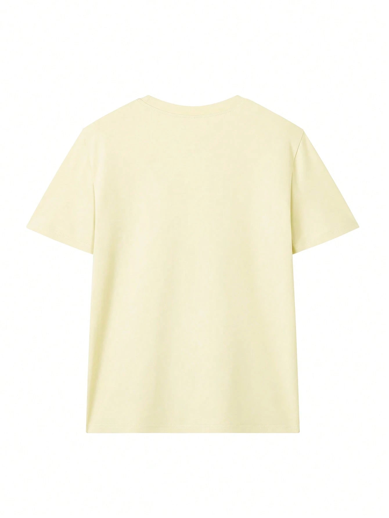 SXV Minimalist Tropical Fruit Print Design Casual Everyday Round Neck Short Sleeve T-Shirt