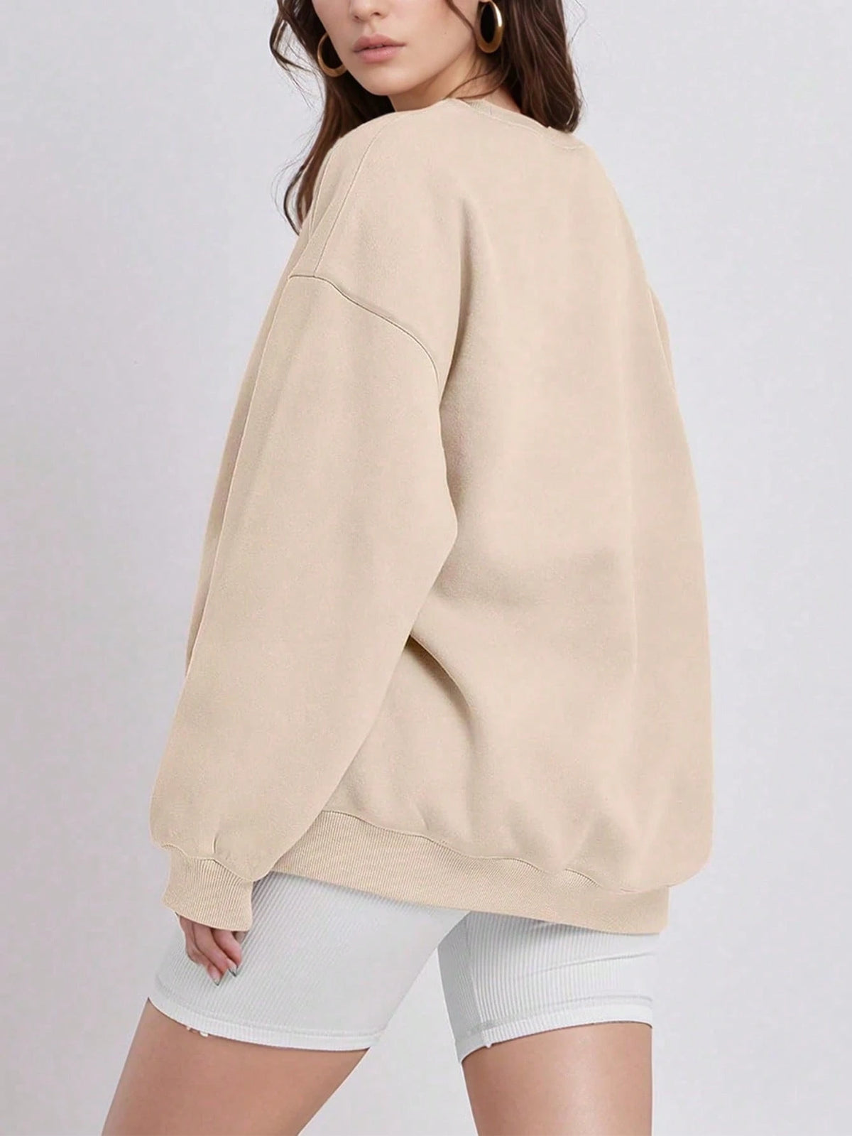 SXV Women's Casual Crew Neck Sweatshirt Loose Soft Long Sleeve Pullover
