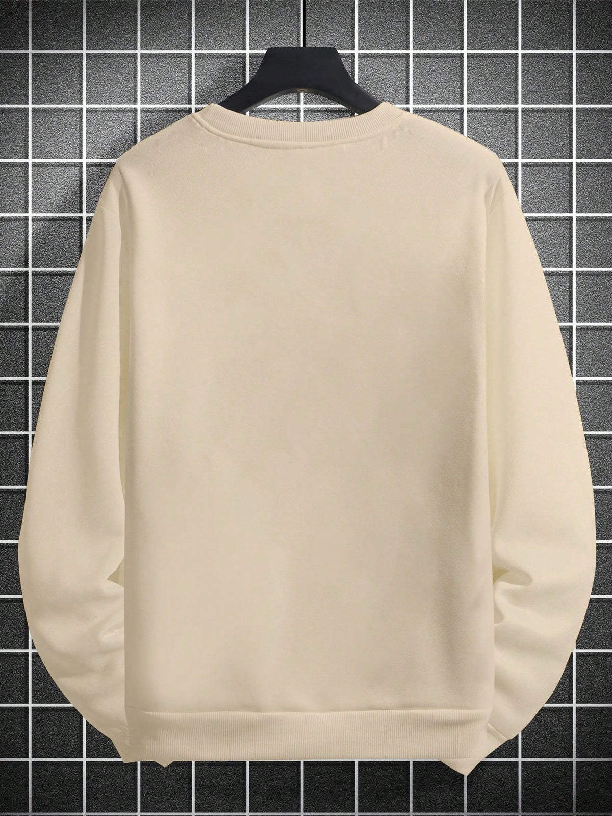 SXV Men's Casual Versatile Printed Crew Neck Sweatshirt Paris Vibe
