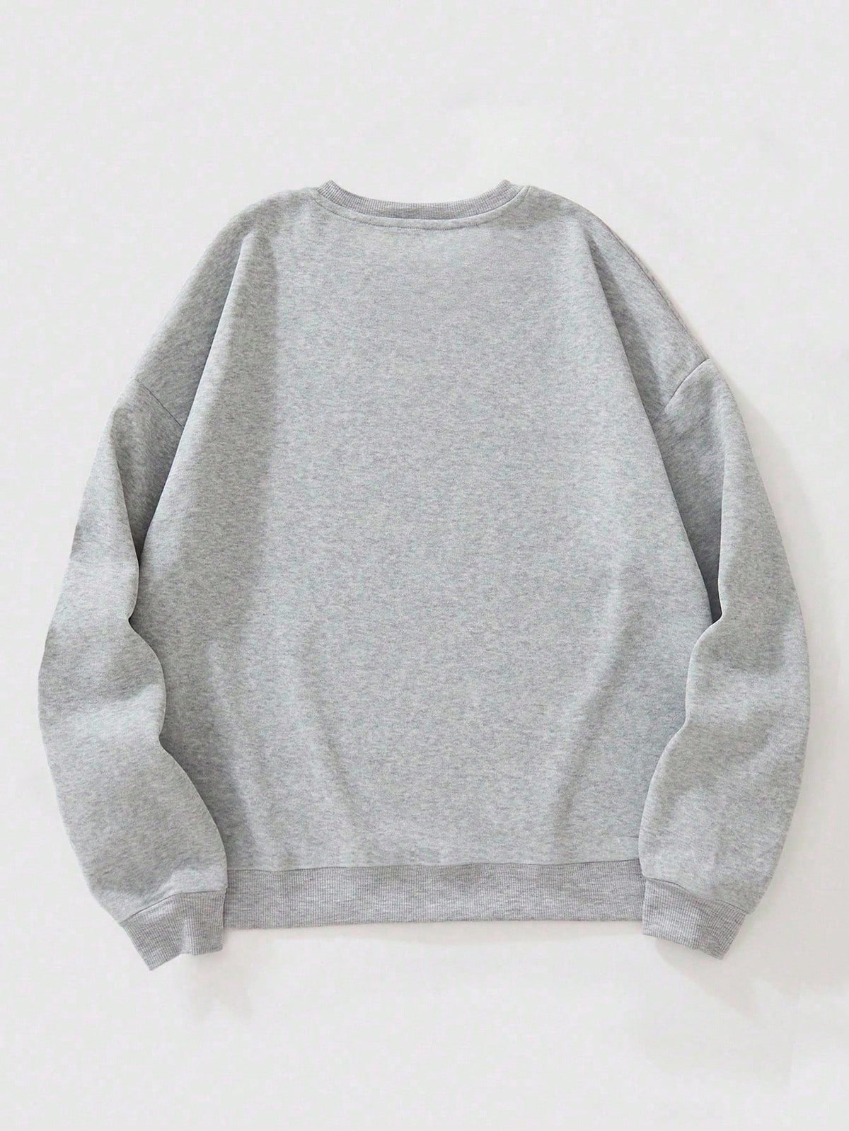 SXV Men's Letter Print Crew Neck Long Sleeve Casual Loose Fit Sweatshirt