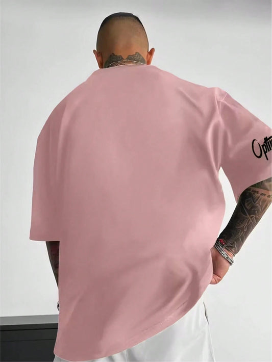 SXV Men's Casual Versatile Simple Printed Element Short Sleeve T-Shirt
