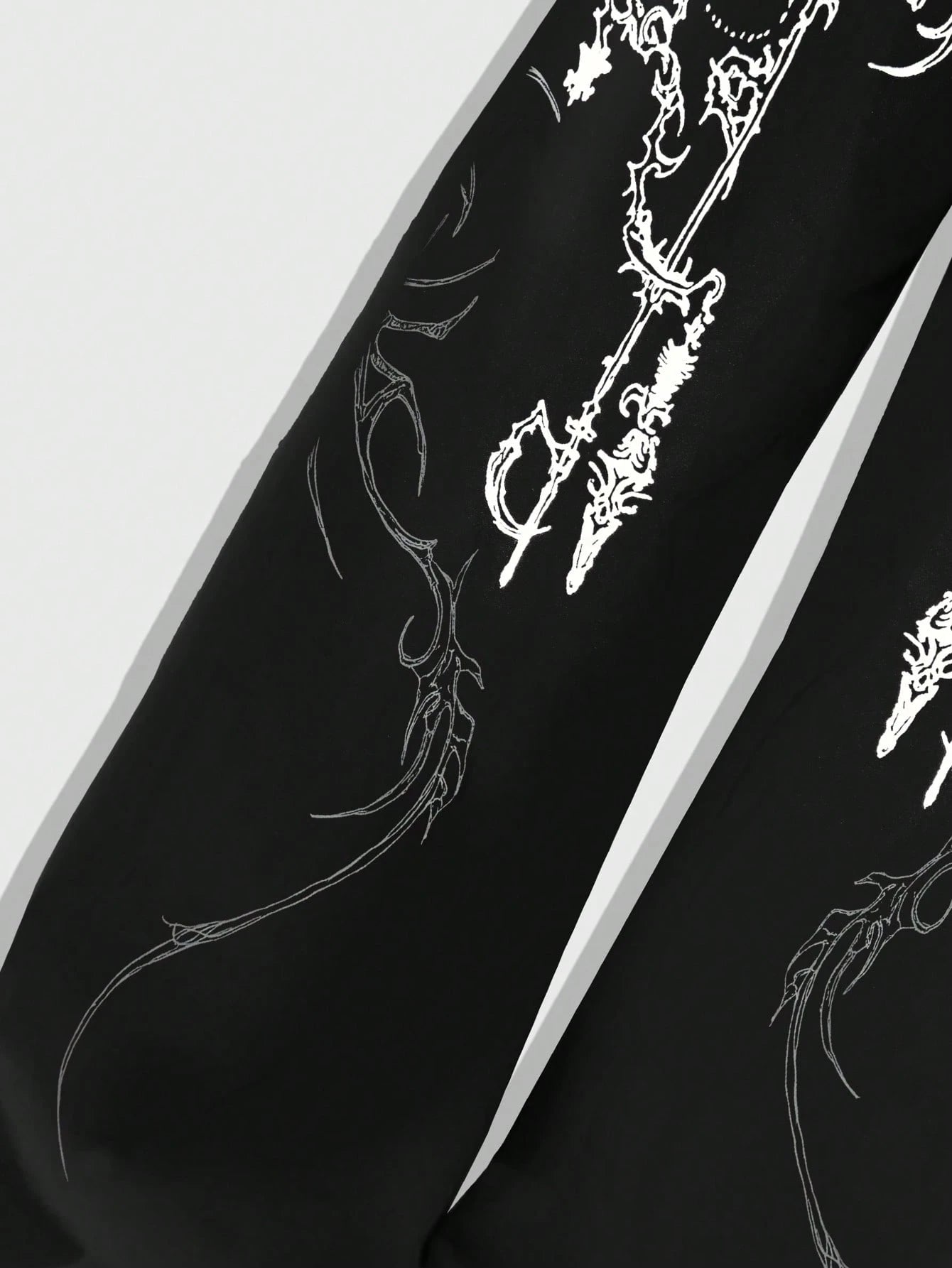 SXV Retro Cross Printed Wide-Leg Sweatpants