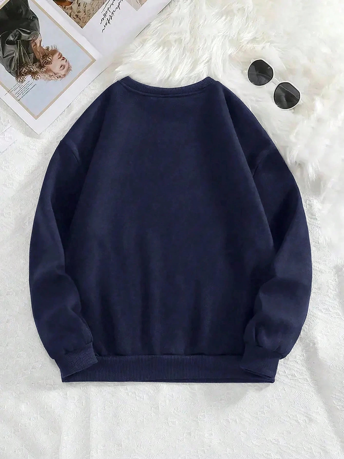 SXV Women's Casual Long Sleeve Crew Neck Sweatshirt, Printed Pattern, Soft & Comfortable Fabric