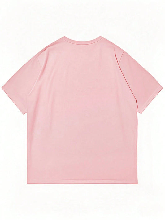 SXV Versatile Minimalist Bear Print Line Art Animals Short Sleeve T-Shirt