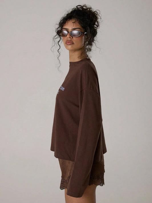SXV Oversized Long Sleeve Graphic T-Shirt
