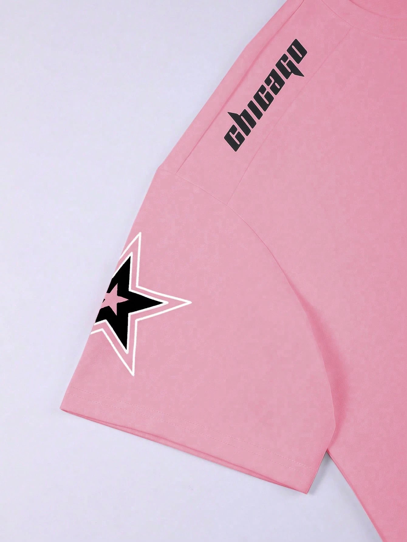 SXV 'chicago 18’ Printed Cool Aesthetic Oversized Baggy T-shirt