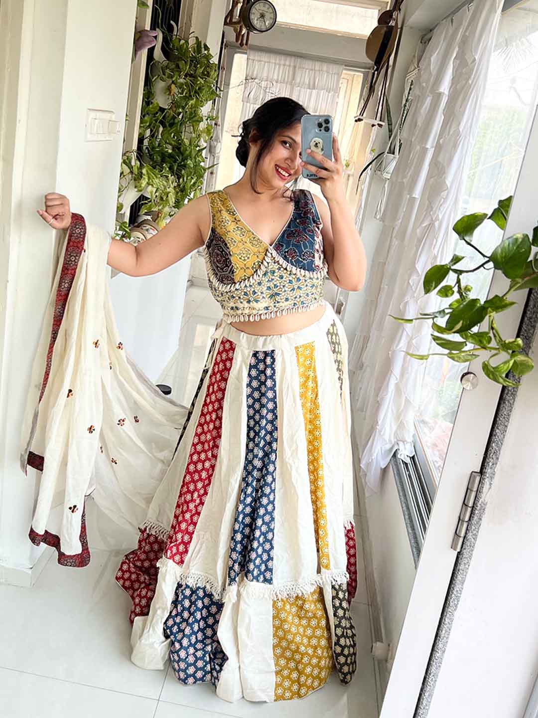 SXV khadi cotton kodi embroidered chaniya choli for navratri (limited edition)