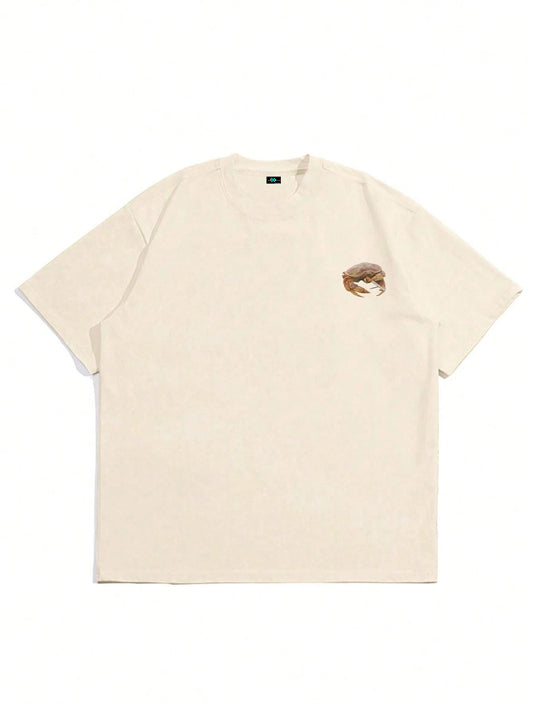 SXV Smoking kills Men's Fashionable Printed Loose Fit Short Sleeve T-Shirt Exquisite Design Must-Have For Summer