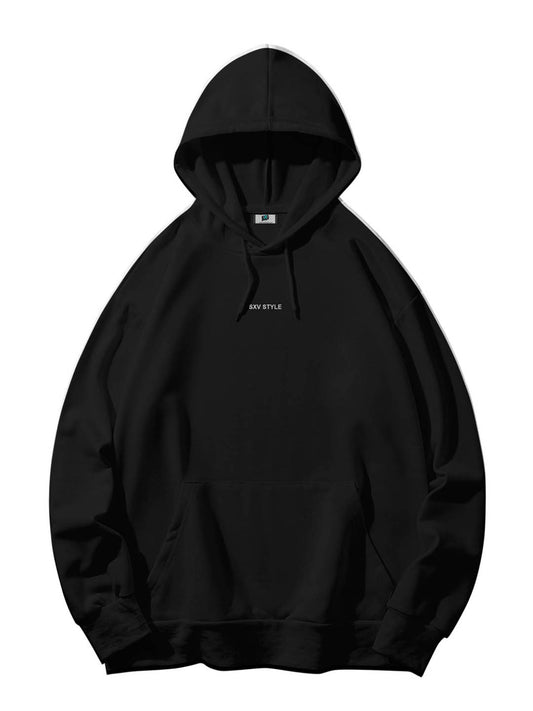 Angel printed Black hoodie