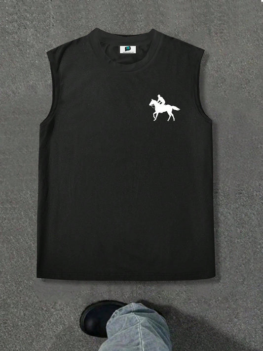 SXV Men's Sleeveless Tank Tee : hoarse ride