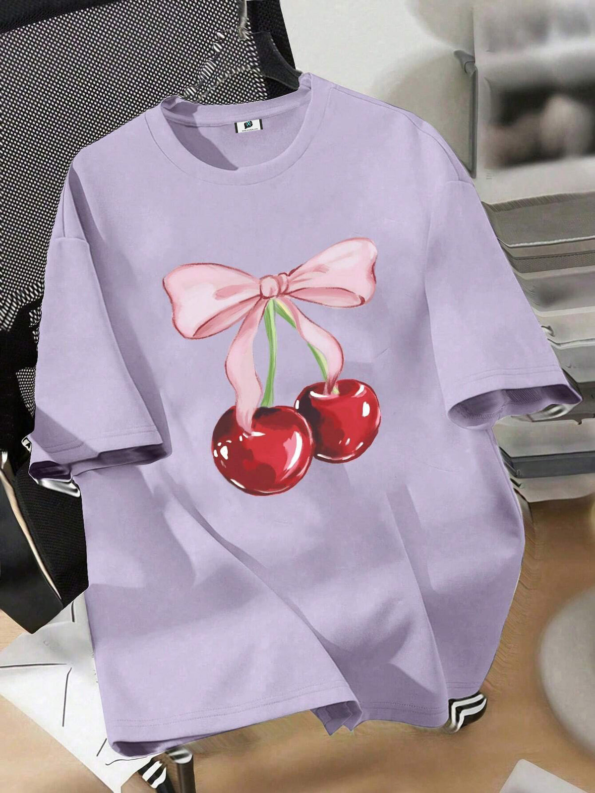 SXV 'Cherry’ Printed Cool Aesthetic Oversized Baggy T-shirt