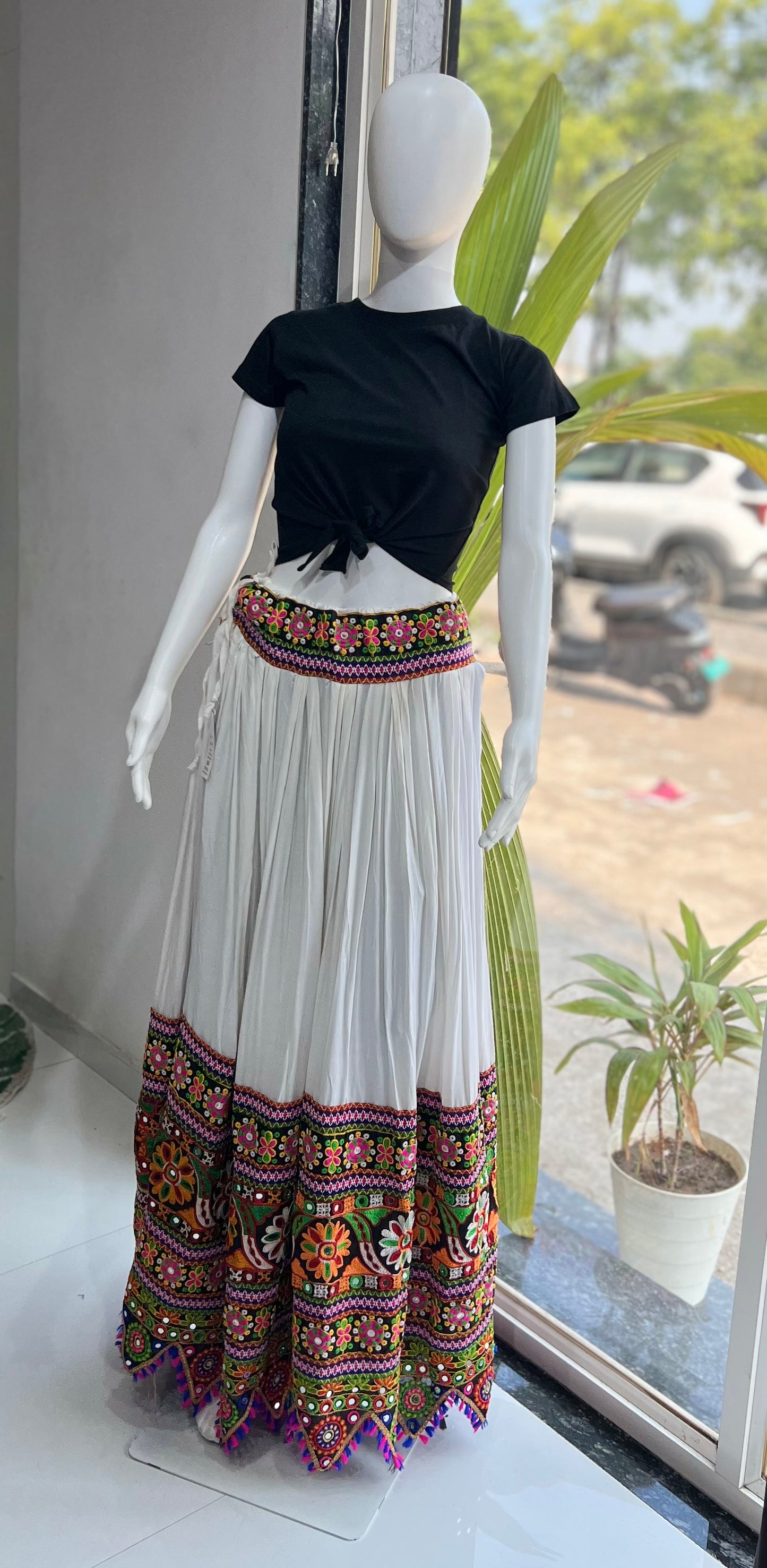 SXV cotton chaniya with top combo for boho look (limited edition)fully stitched