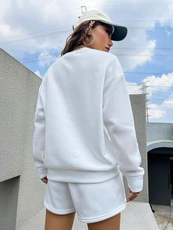 SXV 'California Sanfrancisco’ Printed Cool Aesthetic Drop Shoulder Oversized Sweatshirt
