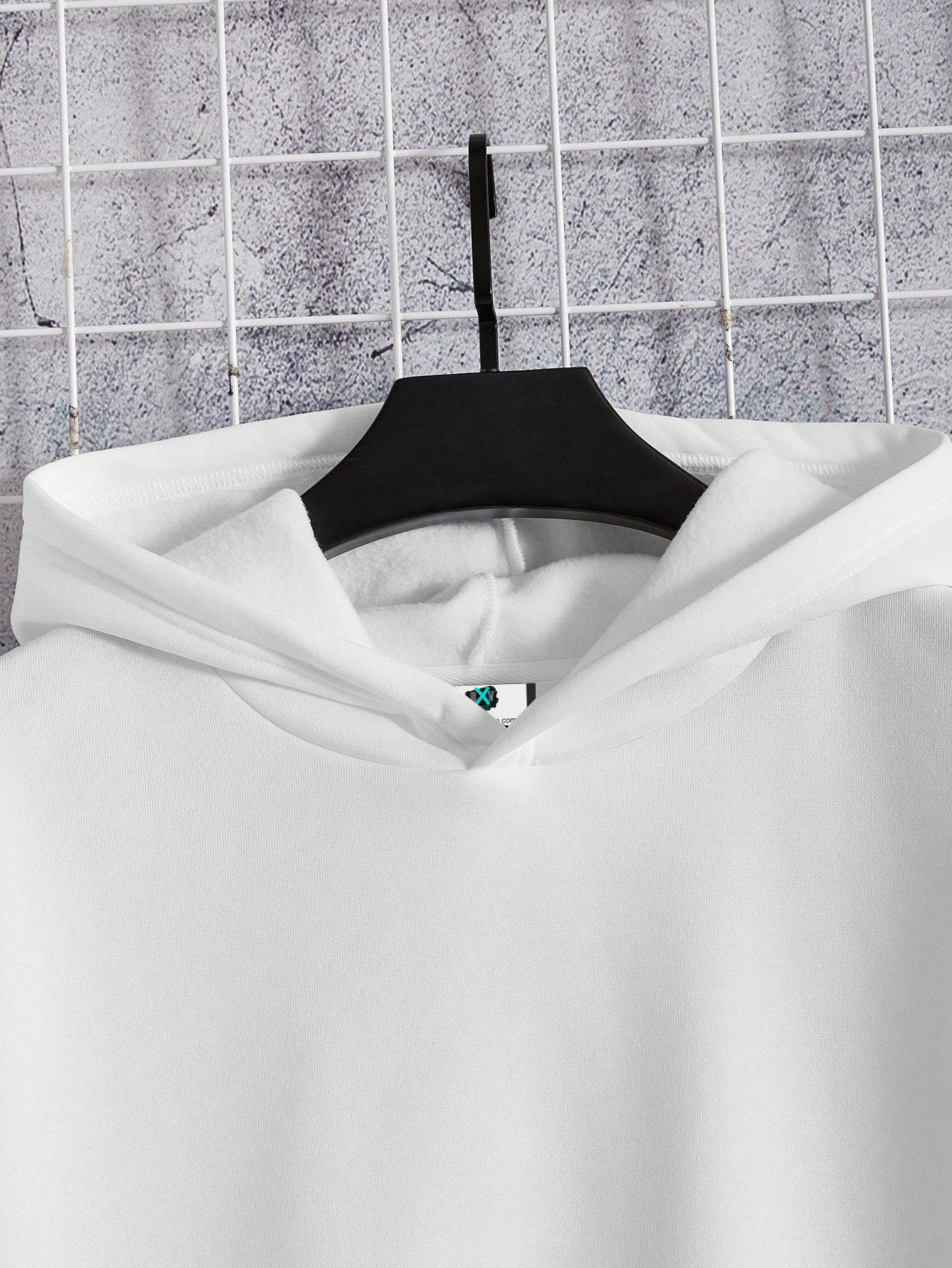 SXV Men Playing Card & Skull Print Drop Shoulder Hoodie